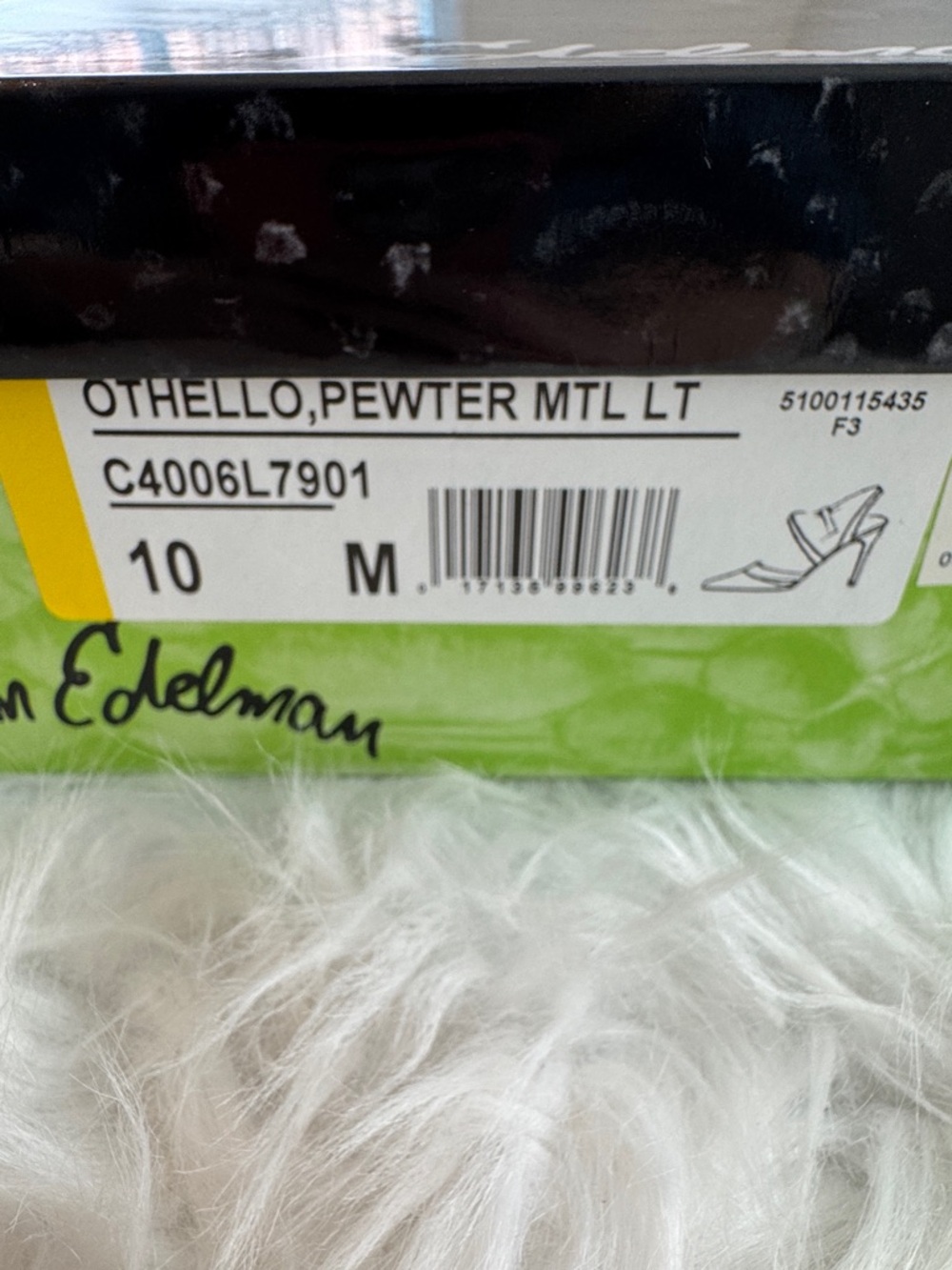NWT Sam Edelman Othello Metallic Pewter Pointed Toe Heels size 10 - Picture 12 of 13